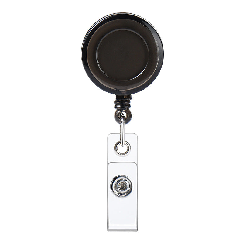 Transparent Easy Pull Buckle Doctor Nurse Breast Card Certificate Card Case Anti-loss Clip Buckle Meal Card Work Card Transparent Color Retractable Buckle