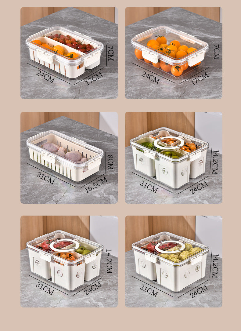 Seasoning Fresh-keeping Plastic Kitchen Sealed Box Spice Storage Box Food Grade Format Transparent Cereal Seasoning