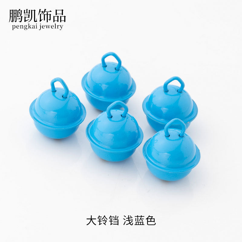 22mm Colorful Cute Small Bell Metal Pet Open-Ended Bell Handmade Material DIY Creative Accessory Iron