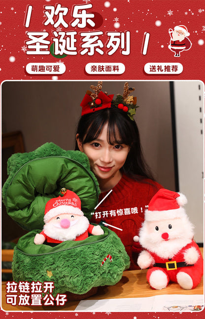 New Christmas Gift Santa Christmas Tree Elk Rag Doll Plush Doll Company Decoration Cross-border Batch