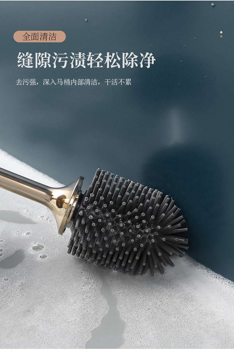 Silicone Toilet Brush for Home Use, Wall-Mounted Toilet Brush for Cleaning Toilets, Tpr Toilet Brush Wholesale Cleaning