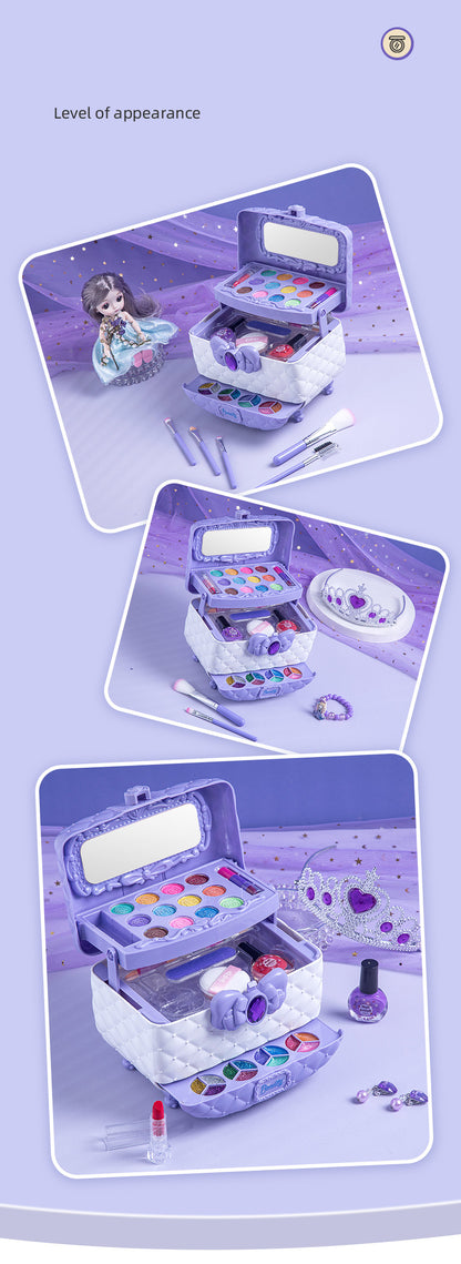 Factory Children Girl Princess Makeup Box Makeup Box suit Set Box Eye Shadow Full Set Performance Gift Box Toys Cross Border