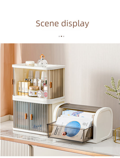 Yeya Simple and Creative Desktop Organizing Cosmetics Storage Box Living Room Entrance Desk Can Be Stacked with Makeup Storage