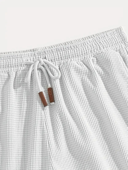 Cross-Border European and American Men's Casual Sports Shorts Summer Versatile Men's Large Size Loose Five-Point Pants Pineapple Plaid Shorts for Men