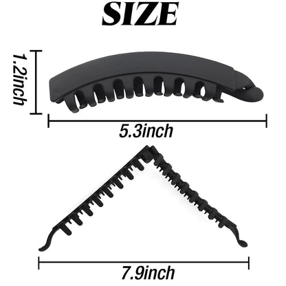 13cm Large Banana Clip Simple Vertical Hair Clip Elegant Hair Clip Ponytail Clip Back of the Head Grabber Wholesale