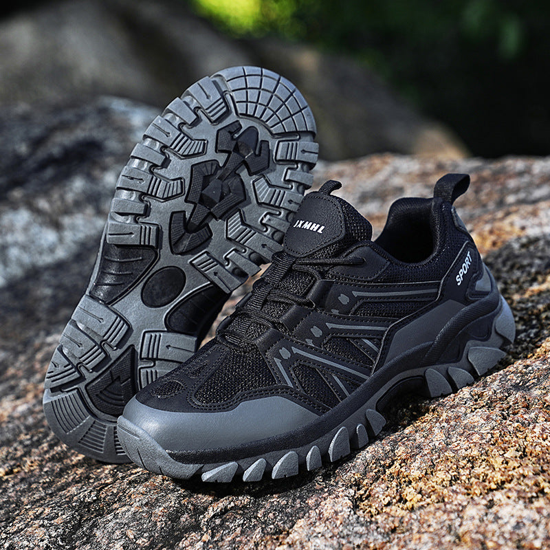 Cross-Border Recommendation for Autumn and Winter Men's Low-Top Outdoor Mountaineering and Hiking Sports Shoes, Men's Non-Slip and Wear-Resistant Work Boots