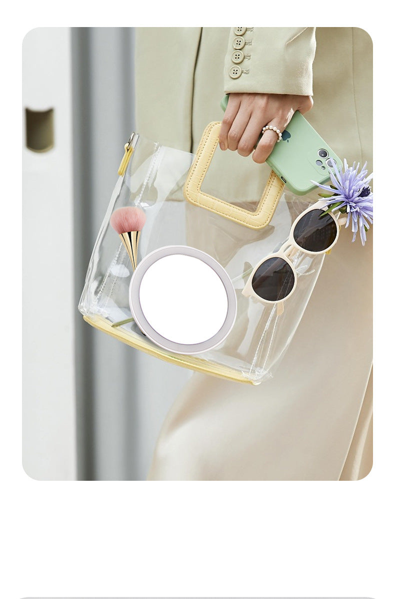 LED makeup mirror stepless dimming HD makeup makeup suit practical birthday gift cosmetics full gift box