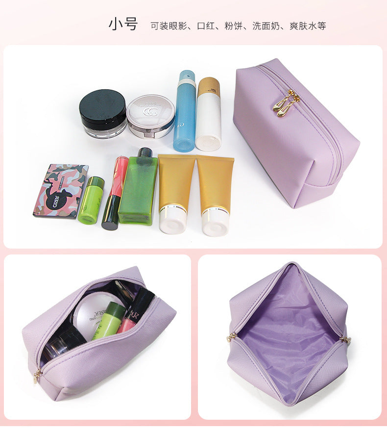 Cross-Border Popular Dopamine Makeup Bag, Portable Travel Toiletry Storage Bag, Clutch Bag, Waterproof Makeup Storage Bag