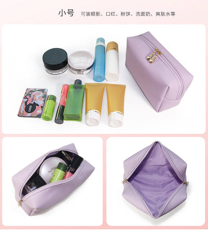 Cross-Border Popular Dopamine Makeup Bag, Portable Travel Toiletry Storage Bag, Clutch Bag, Waterproof Makeup Storage Bag