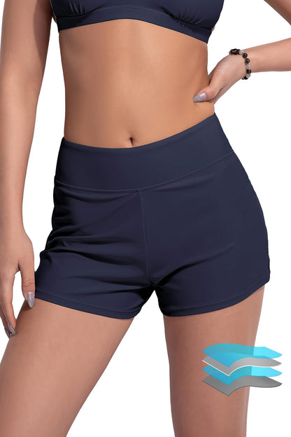 Summer Bag Hip Slim-fit Elastic Yoga Fitness Sports Beach Swimming Flat Angle Menstrual Pants with Briefs