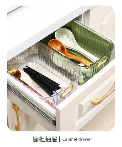 Pet Light Luxury Mirror Cabinet Storage Box Desktop Cosmetics Storage Rack Cabinet Sundry Organizer Compartment Drawer Storage