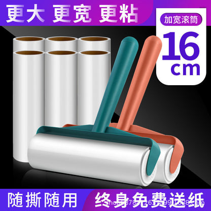 Hair Sticker Tearable Roller Clothes Hair Removal Artifact Pet Hair Removal Roller Brush Hair Sticky Roll Paper Clothes Dust Sticky Paper