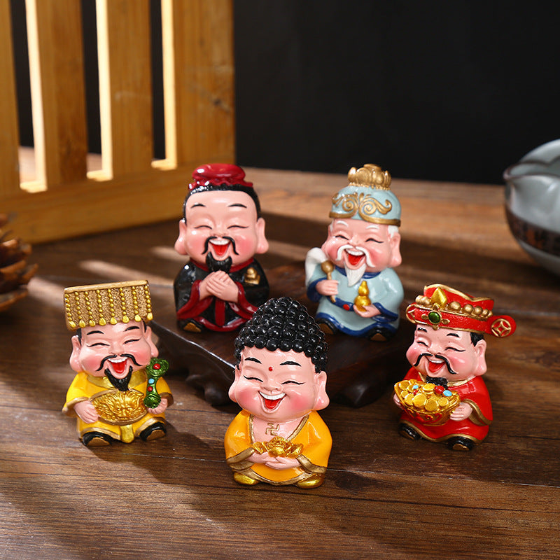 Fuxing Linmen God of Wealth Decoration Office Home Living Room Decorations Hallway Opening Housewarming Gift