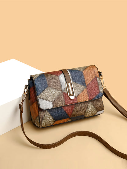 Small Square Bag for Women 2026 New Fashion Soft Leather Women's Shoulder Crossbody Bag Pure Color High-Quality Texture Middle-Aged Mom Bag