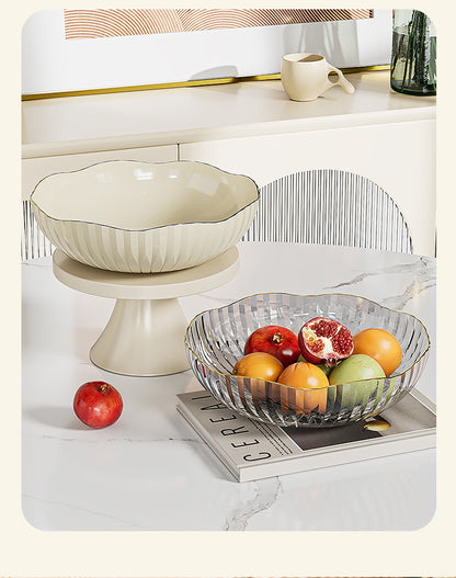 Transparent Fruit Plate, Household Plate, Living Room Display Plate, Transparent Fruit Plate, Ktv Candy and Snack Display Plate, Festive Plate