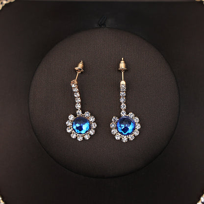 Korean Bride Necklace Earrings Two-piece Decorations Wedding Yarn Wedding Jewelry Wedding Accessories Dance Studio