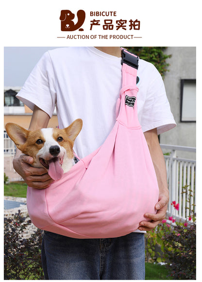 New Amazon Folding Dog Backpack Breathable Pet Outgoing Bag Pet Bag Shoulder Crossbody Cat Bag Wholesale