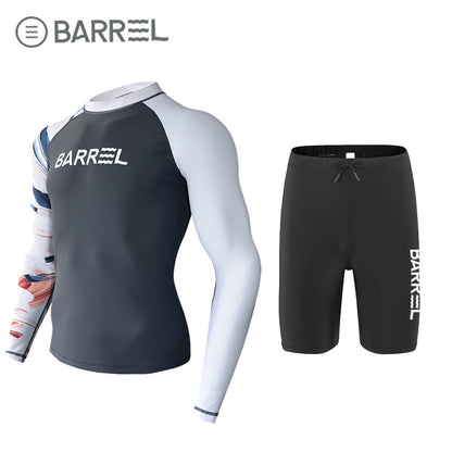 Sun Protection Swimsuit Men's Surfing Suit Split Quick-Drying Tight Jellyfish Suit Snorkeling Suit Wetsuit Full Body Long-Sleeved Trousers
