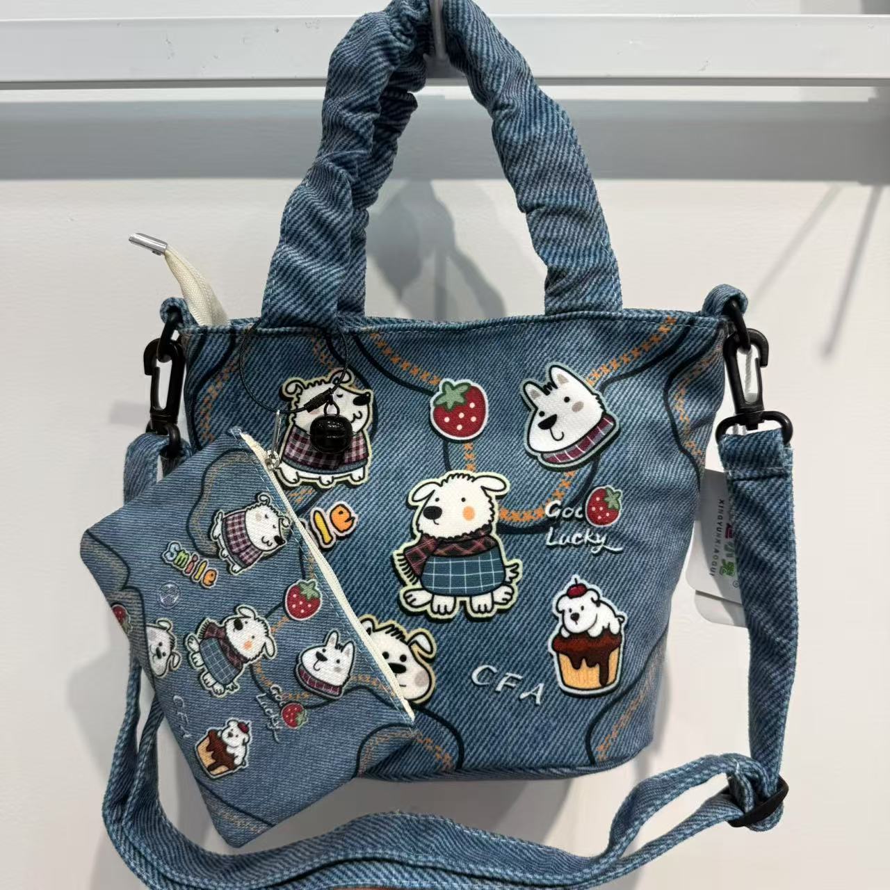 New Girls Handbag Storage Bag Cute Lunch Box Bag Handbag Mother Bag Korean Cartoon Bag Hand Bag