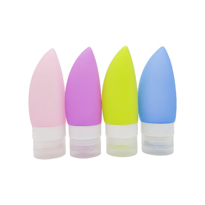 Press-Type Silicone Travel Refillable Bottle Set for Skincare Products, Lotion, Shower Gel, Cute Animal Shape