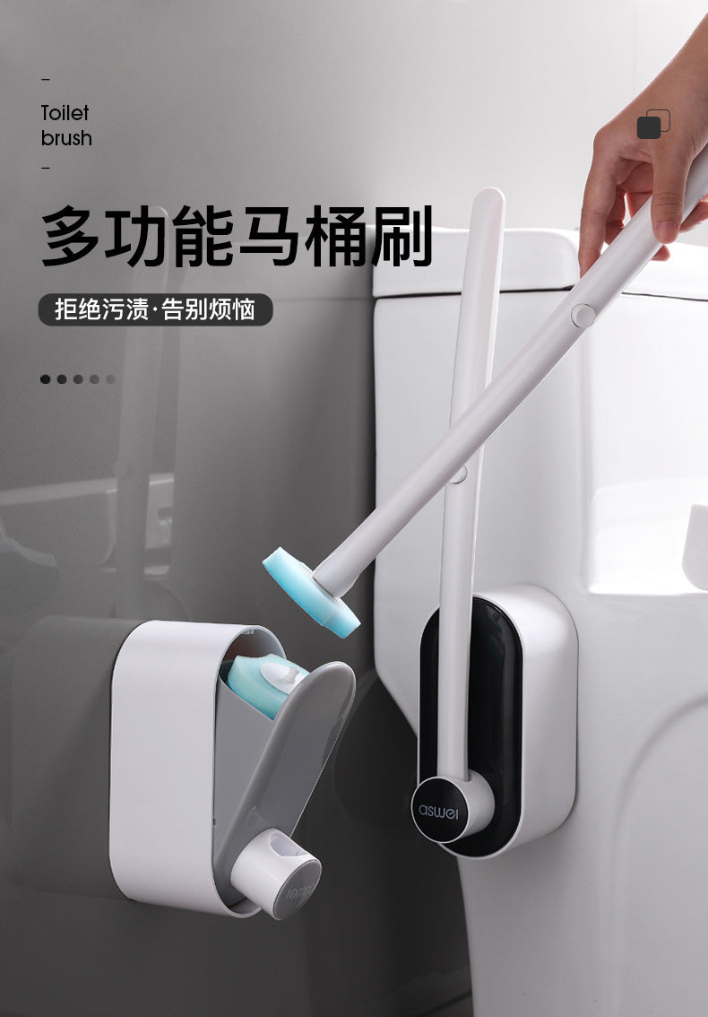 Disposable Toilet Brush Household No Dead Angle Toilet Brush Toilet Wall Hanging Toilet Cleaning Brush Toilet Artifact