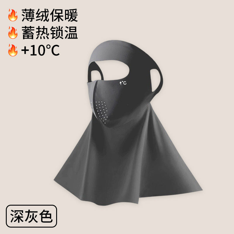 UPF500 Sunscreen Face Gini Mask Women's UV Protection Ice Silk Summer Breathable 7A Antibacterial Hyaluronic Acid Mask