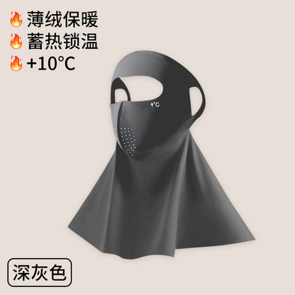 UPF500 Sunscreen Face Gini Mask Women's UV Protection Ice Silk Summer Breathable 7A Antibacterial Hyaluronic Acid Mask