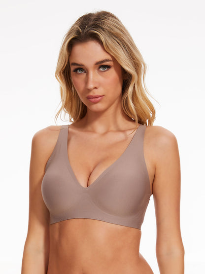 Cross-Border Bra Foreign Trade Women's Popular Seamless Wireless Comfortable Full-Cup Bra Amazon Hot Sale in Stock