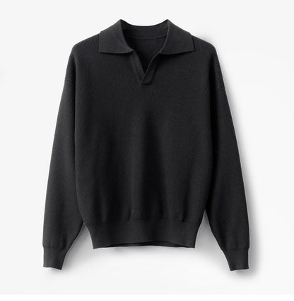 Men's Solid Color Loose Long Sleeves