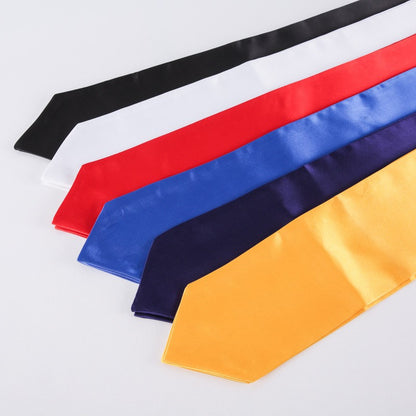 Factory Direct Sales Graduation Season Ribbon Ceremonial Shoulder Strap Solid Color Graduation Ceremonial Ribbon Honor Award Shawl Tassel Gold Stamping