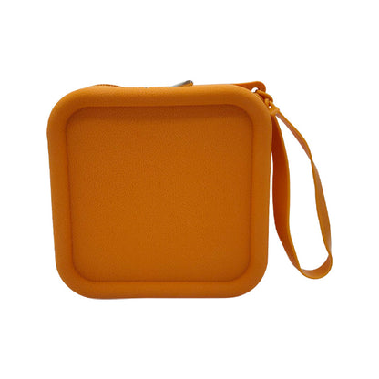 Large-Capacity Lightweight Data Cable Power Bank Storage Creative Makeup Bag Silicone Travel Storage Bag Toiletries