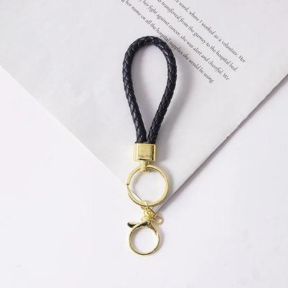 Wholesale Braided Leather Rope Keychain Car Keychain Key Ring Pendant Doll Accessories Event Small Gifts Wholesale