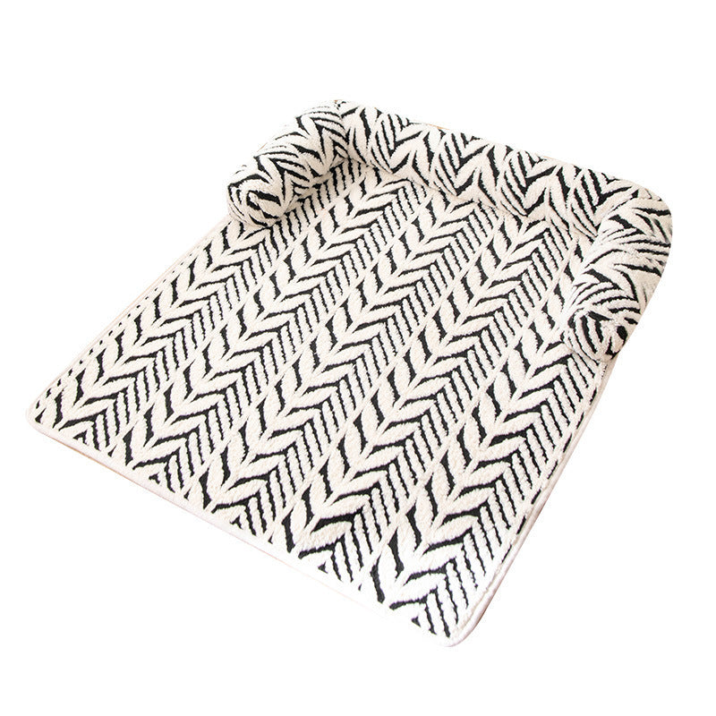 Cross-Border Hot-Selling Anti-Scratch Pet Mat, New Plush Thickened Non-Slip Sofa Dog Bed, Pet Supplies