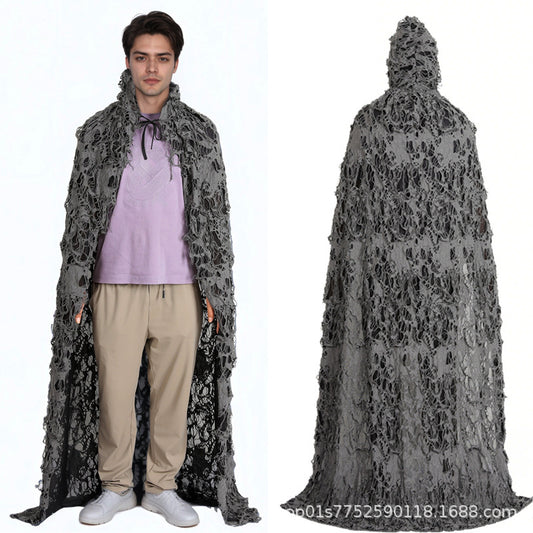 Cross-Border Halloween Cloak for Adults and Children Hooded Cloak Halloween Rag Clothes Party Death Game Dress up