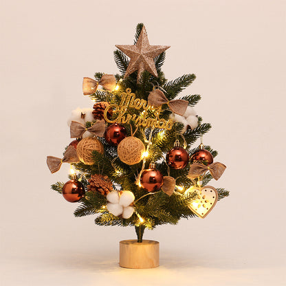 Christmas tree pe mini Christmas tree 45cm desktop Christmas tree set decoration christmas tree