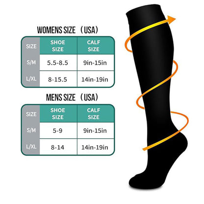 Cross-border calf compression socks sports stockings Amazon compression socks European and American pressure calf socks riding thin leg socks