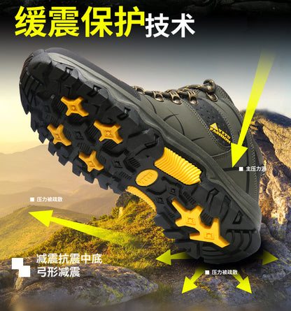 Cross-Border Recommendation for Autumn and Winter Men's Low-Top Outdoor Mountaineering and Hiking Sports Shoes, Men's Non-Slip and Wear-Resistant Work Boots