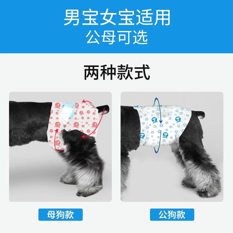Dog Diapers Pet Diapers Teddy Diapers Pet Puppy Menstrual Pants Female Dog Physiological Pants Male Dog Universal