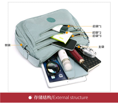 Nylon Cloth Multi-Layer Shoulder Bag Lightweight Simple Casual Crossbody Bag 2025 New Large Capacity Mother's Money Bag
