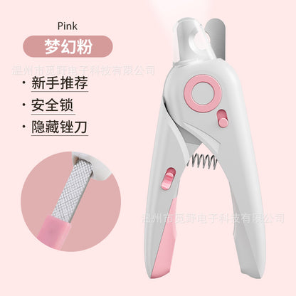 Cross-Border Two-In-One Pet Nail Clippers, Cat Claw Nail Trimmers, Nail Files, Nail Grinders, Pet Supplies