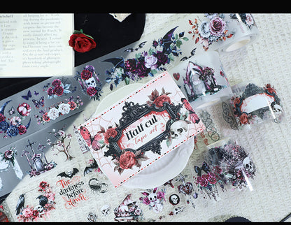 Foreign Trade Cross-Border Hot-Selling Halloween and Christmas Planner Materials DIY Decoration No-Cut Die-Cut Pet Planner Tape