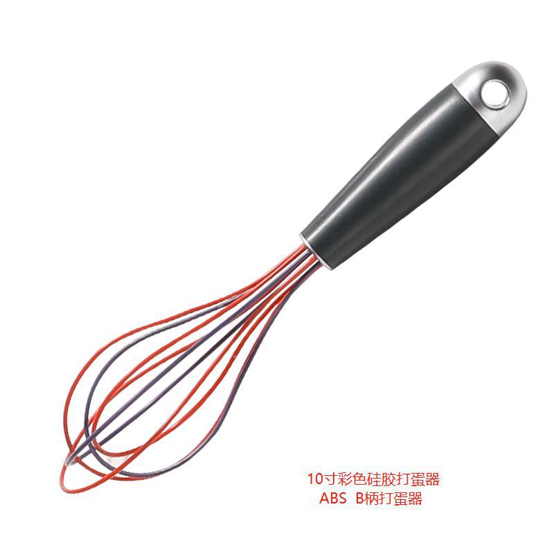 Factory spot supply manual egg beater stainless steel silicone egg beater hand mixer silicone egg beater