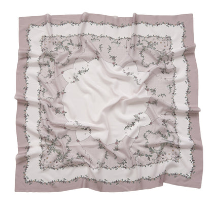 Cross-Border New Product Voile Print 110 Square Scarf Classic Lace Scarf Turban Malaysian Shawl