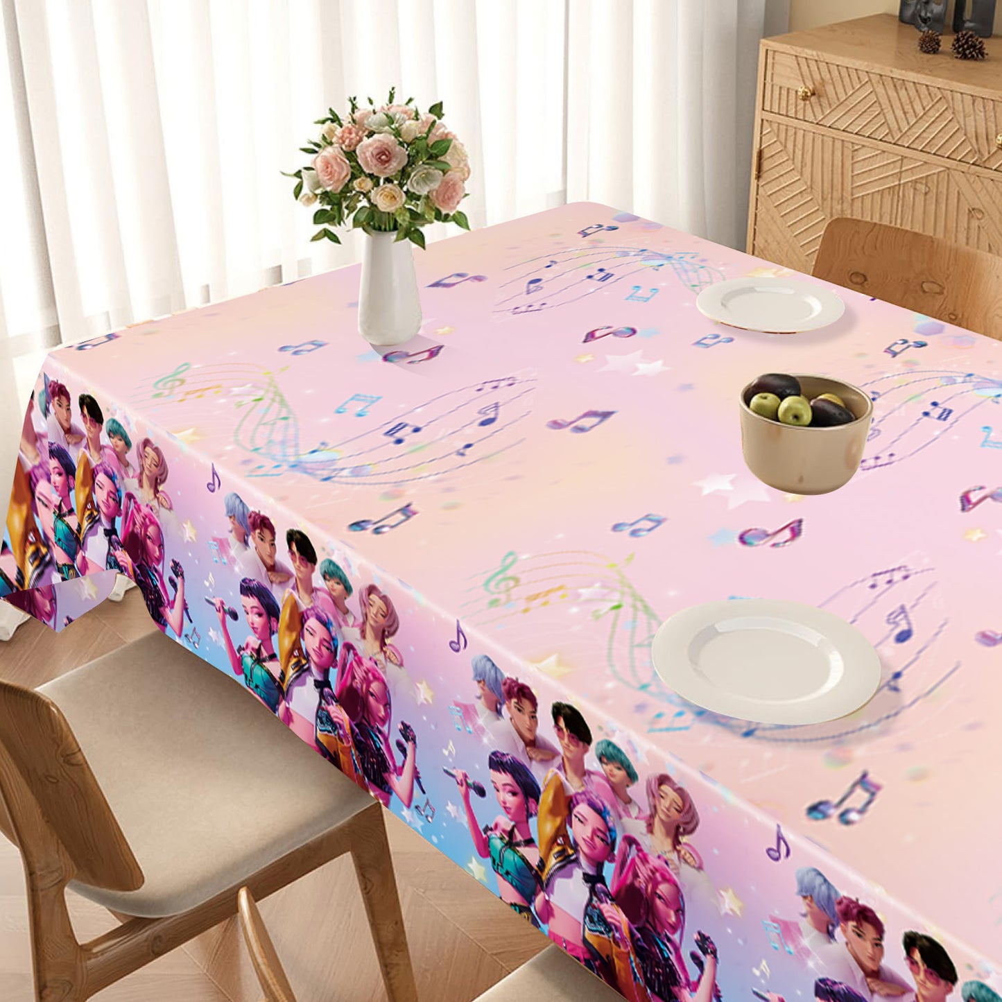 Amazon's New Pop Hunter Witch Group Theme Birthday Party Supplies Set Paper Plate Tissue Tablecloth Decoration