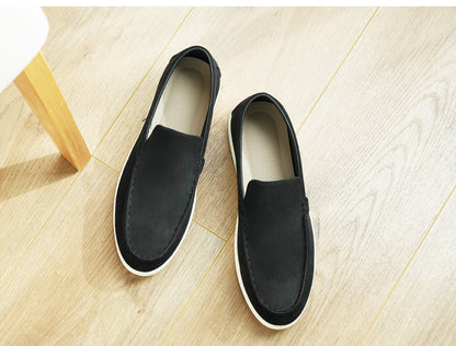 Cross-Border Popular Slip-On Suede Loafers Slip-On Slip-Ons Casual Fashion Beanie Shoes for Men Dropshipping