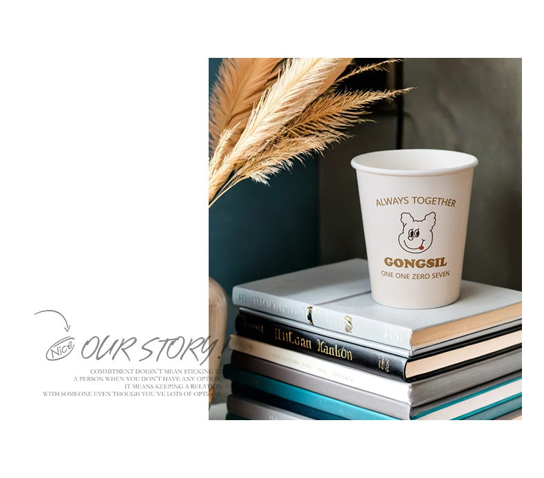 Disposable Thickened Household Food-Grade Paper Cups for Drinking Water, Making Tea, Entertaining Clients, Commercial Use, and Available for Wholesale