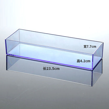 Mirror cabinet acrylic sundries stationery pencil storage box finishing box narrow strip storage transparent note hand account