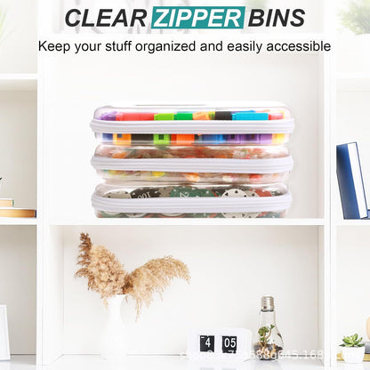 Cross-Border Popular Pet Box Travel Storage Bag Digital Stationery Toiletry Makeup Bag Small Transparent Box Portable