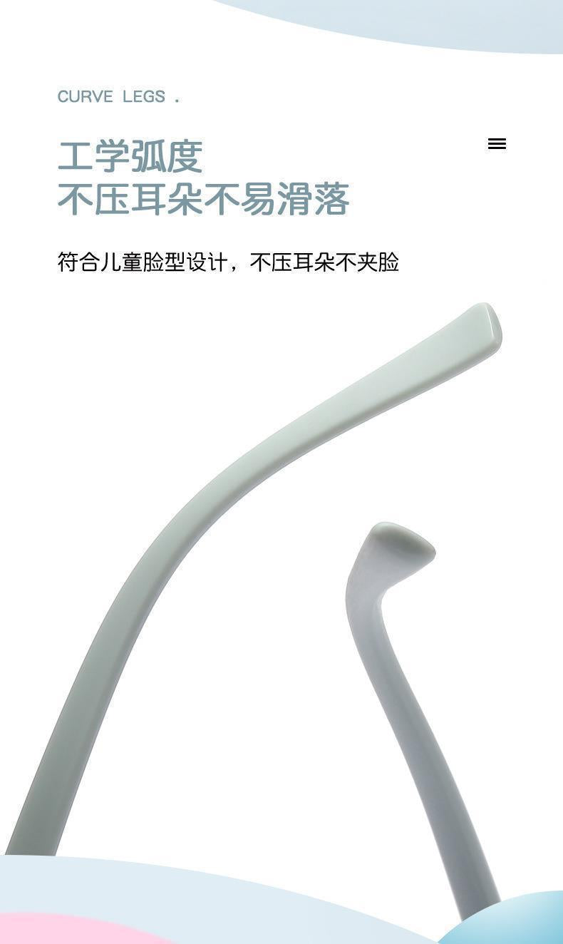 2023Ins Kidsren's Sunglasses Retro Boys and Girls Kidsren's Sunglasses Ready-Made Baby Round Frame Sunglasses