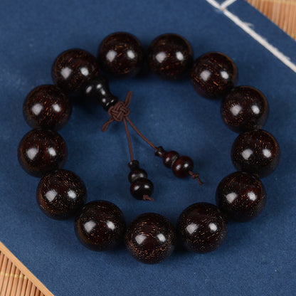 Zambian Blood Sandalwood Buddhist Bead Bracelet, Old Material, Small-Leaf Rosewood, High-Density Golden Star, Wholesale Prayer Bead Wooden Bracelet, Cultural and Artistic Crafts Manufacturer